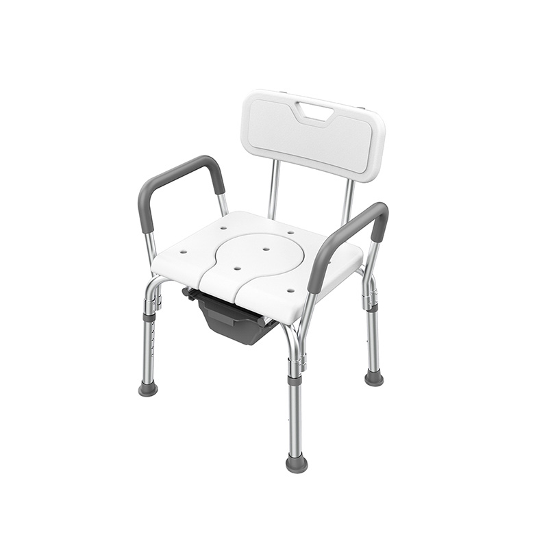 1203A-Commode Shower Chair for Seniors