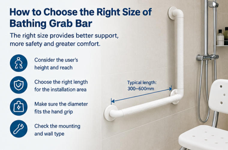 How to Choose the Right Size of Bathing Grab Bar
